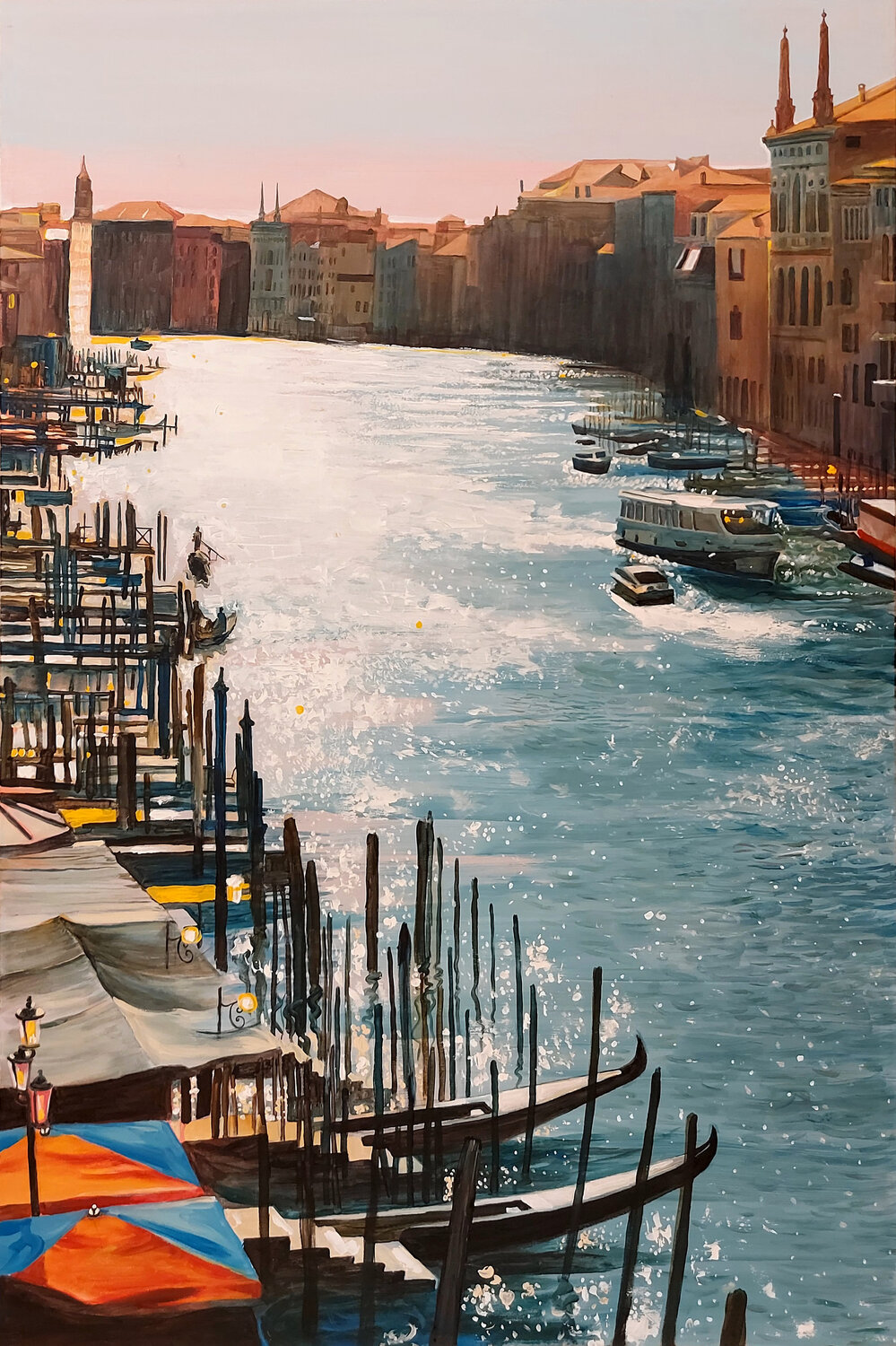 Venezia. Canal Grande Marco Ronga Original painting for sale