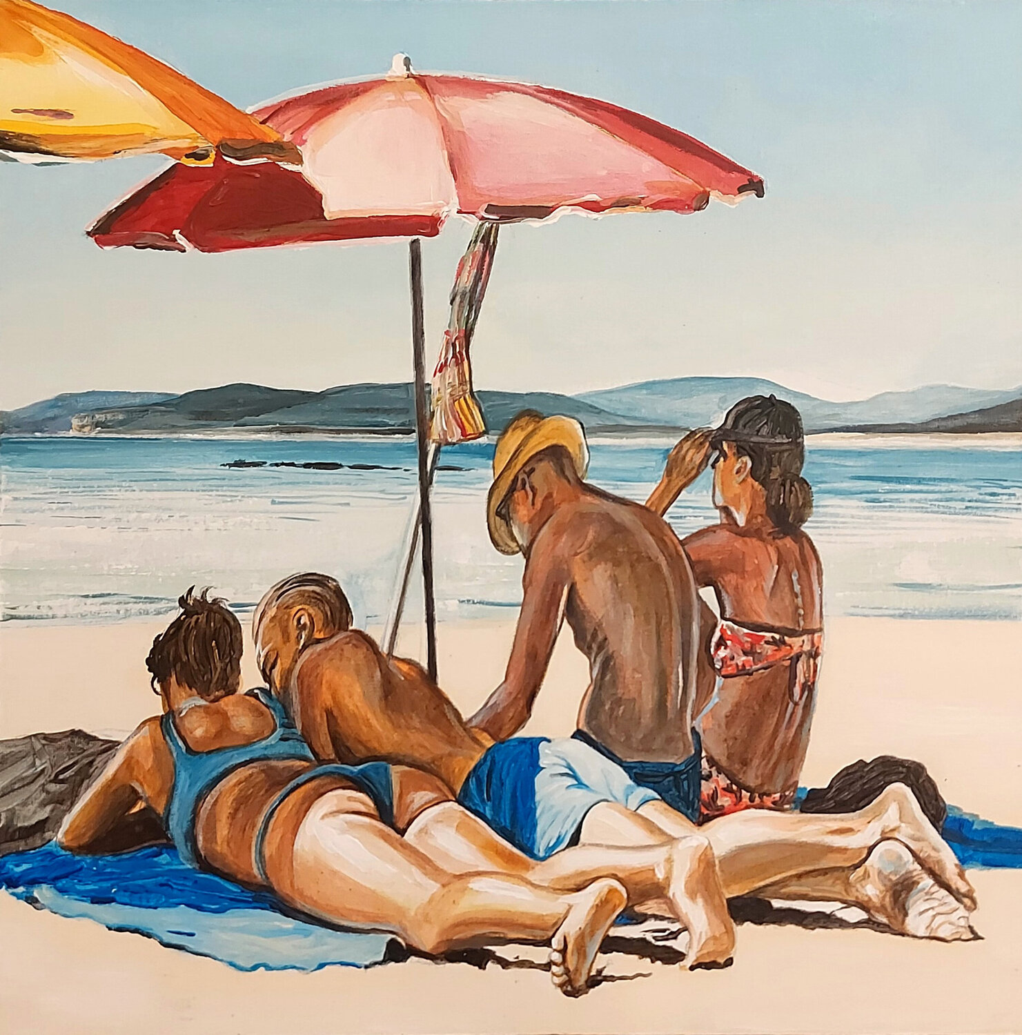 Dittico di Alghero. Quadro B. Marco Ronga Original painting for sale