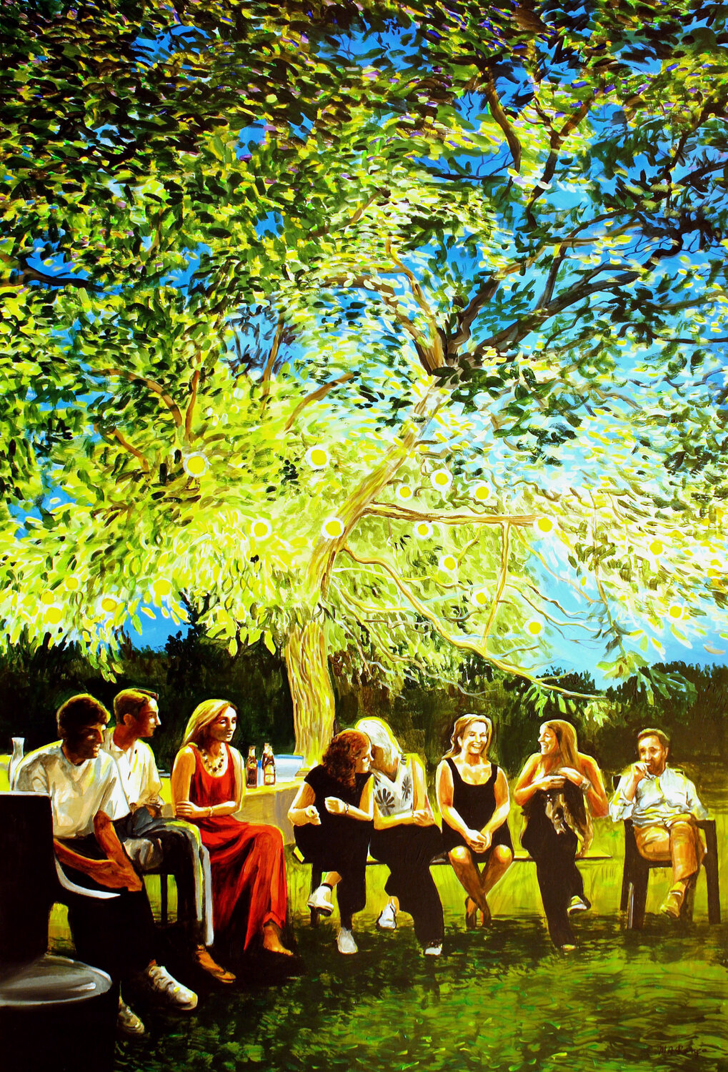 Festa in una notte di mezza estate Marco Ronga Original painting for sale