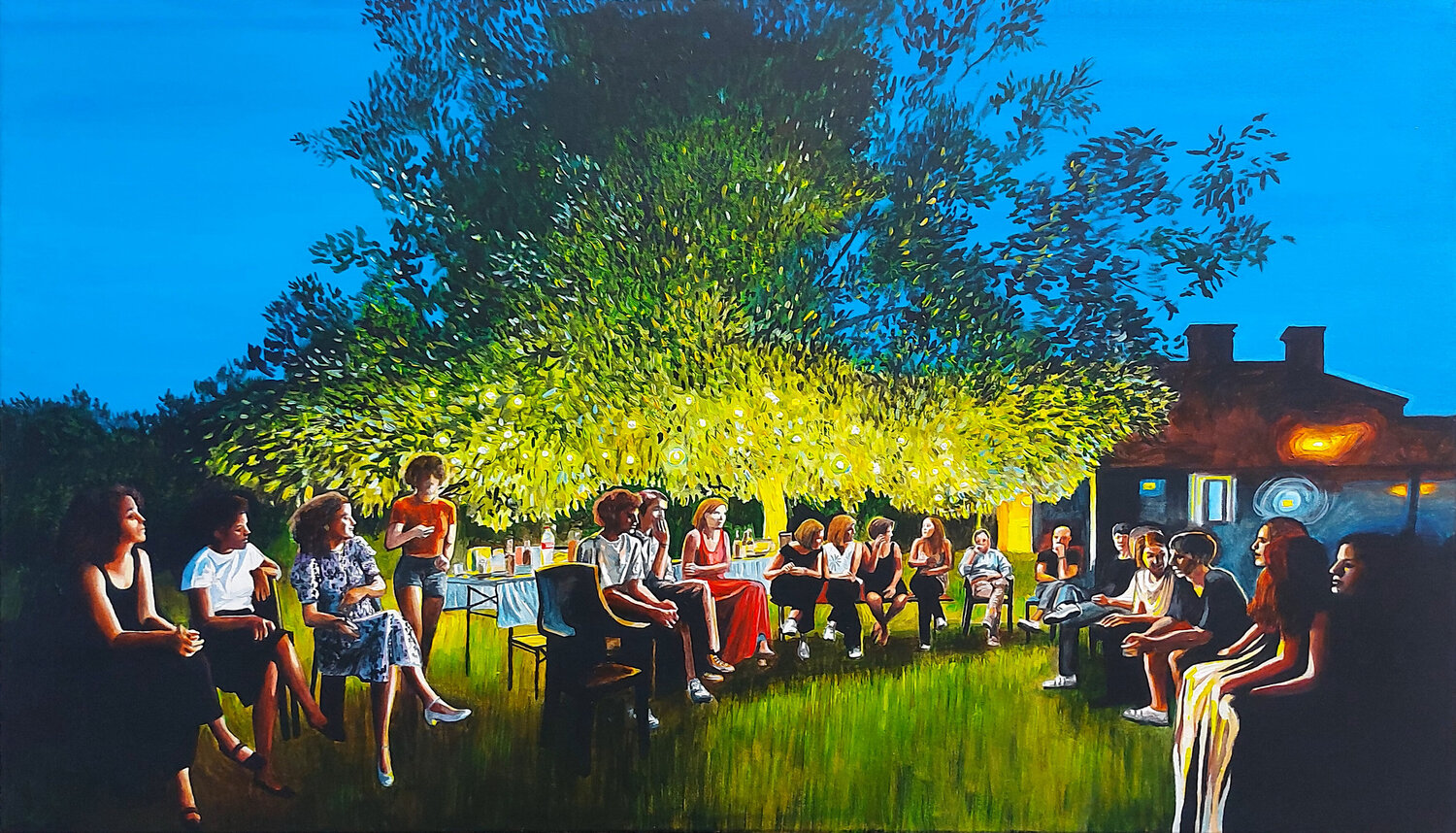 L'albero della festa Marco Ronga Original painting for sale