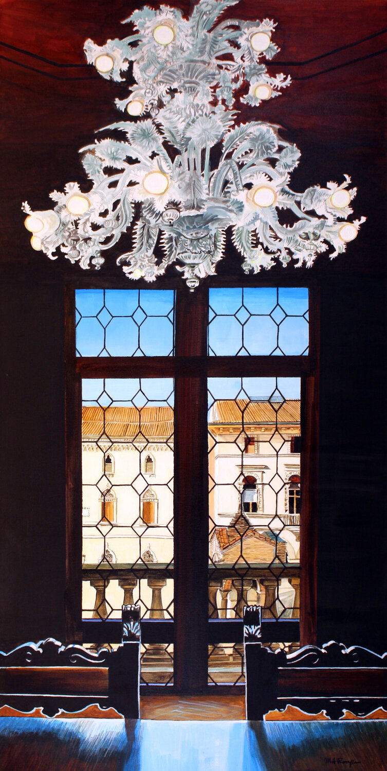 Padova. Palazzo Santo Stefano Marco Ronga Original painting for sale