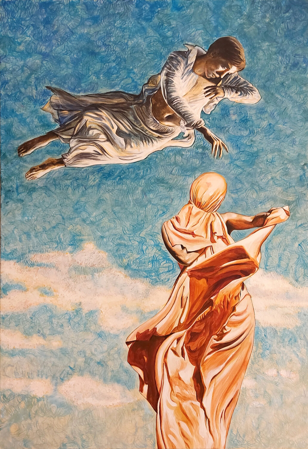 Annunciazione Marco Ronga Original painting for sale