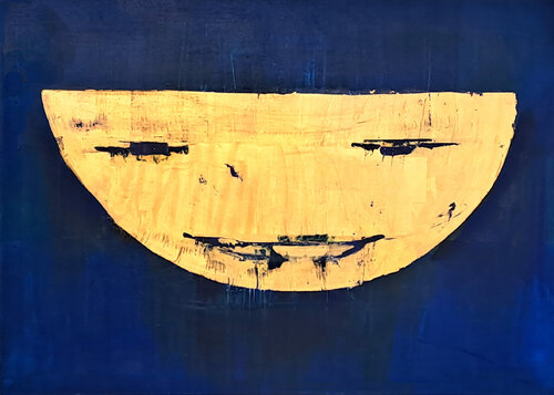 Lachender Mond by Peppi Spiss, Painting for Sale on Select