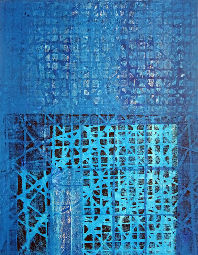 Blue ocean, deep sky by Peppi Spiss, Painting for Sale on Select