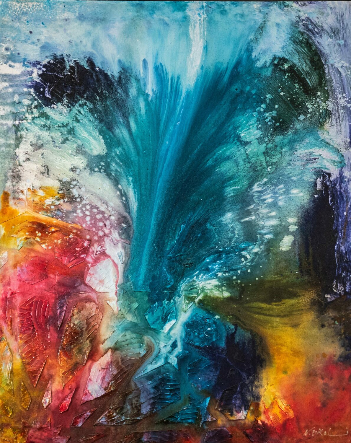 Geyser Nadia Skali Original painting for sale