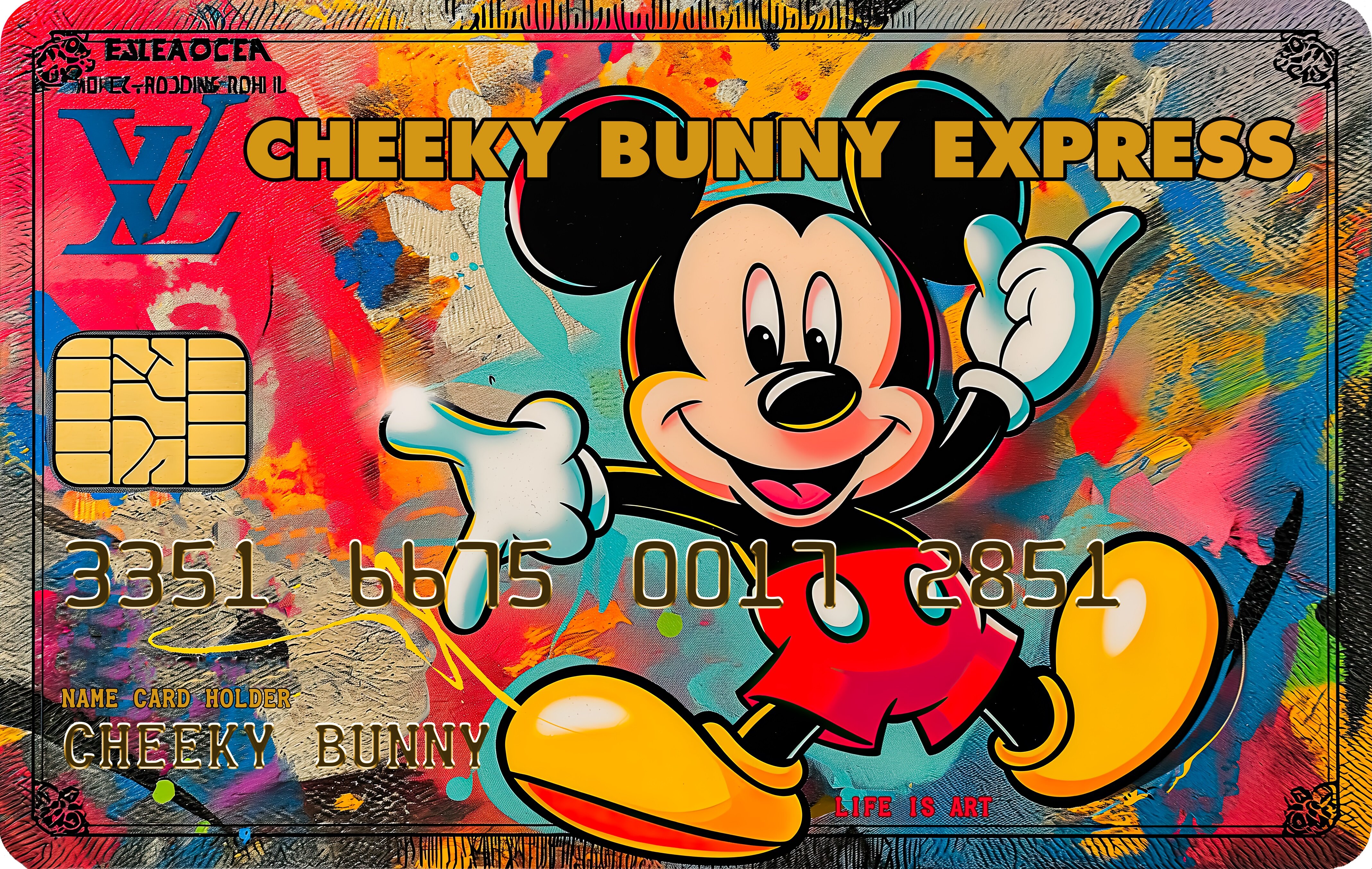 Louis Vuitton credit card Mickey Mouse