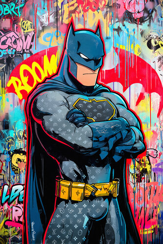 Angry Batman by Cheeky Bunny, Painting for Sale on Select