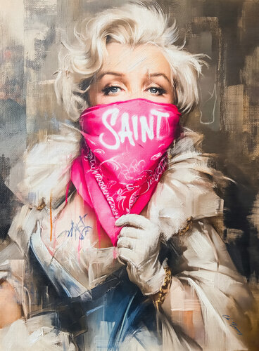 St. Marilyn baroque princess by Cheeky Bunny, Painting for Sale on Select