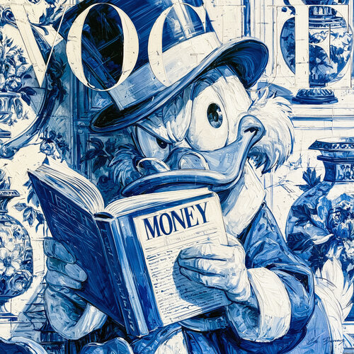 Money, money by Cheeky Bunny, Painting for Sale on Select