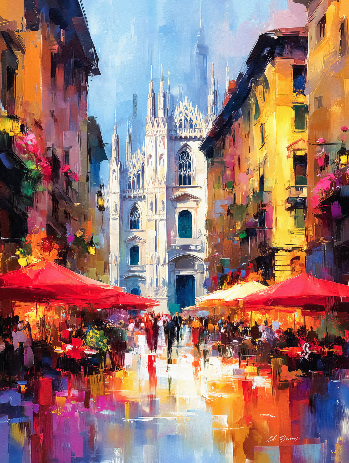Milano Cheeky Bunny Original painting for sale