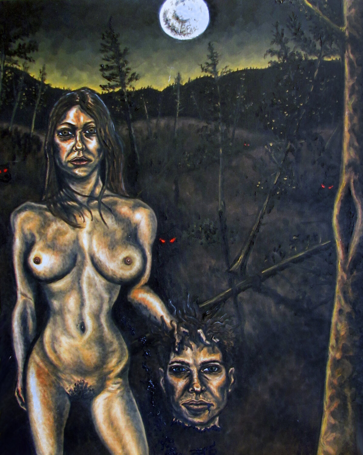 Surrounded By Wolves Preston M. Smith (Pms) Original painting for sale