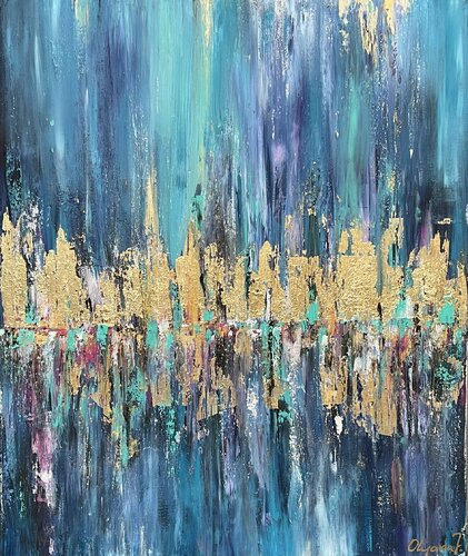 Reflection ( Las Vegas ) by Olya Jonas, Painting for Sale on Select