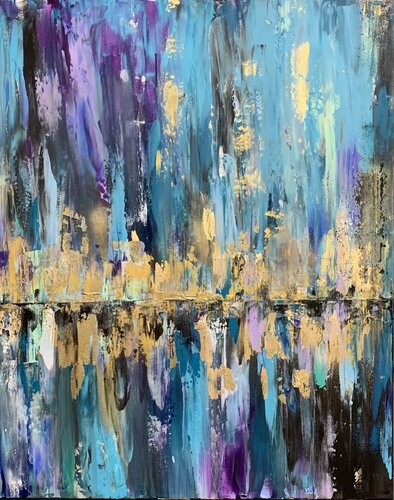 Abstract purple by Olya Jonas, Painting for Sale on Select