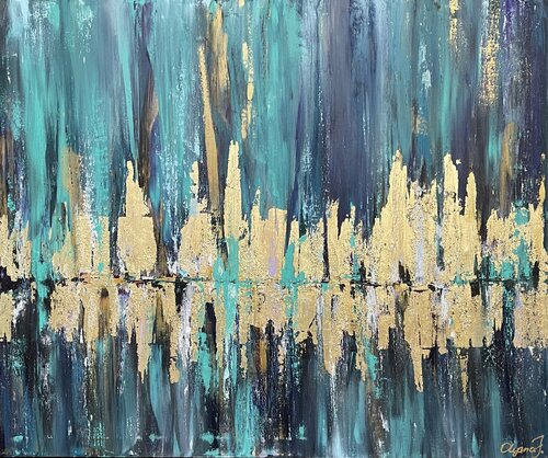 Reflection ( Chicago ) 2 by Olya Jonas, Painting for Sale on Select