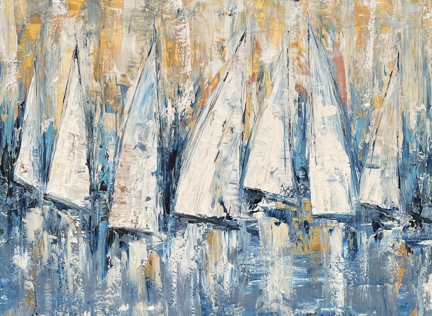 Sailing / sailboat / Segelschiffe 973 Olya Jonas Original painting for sale