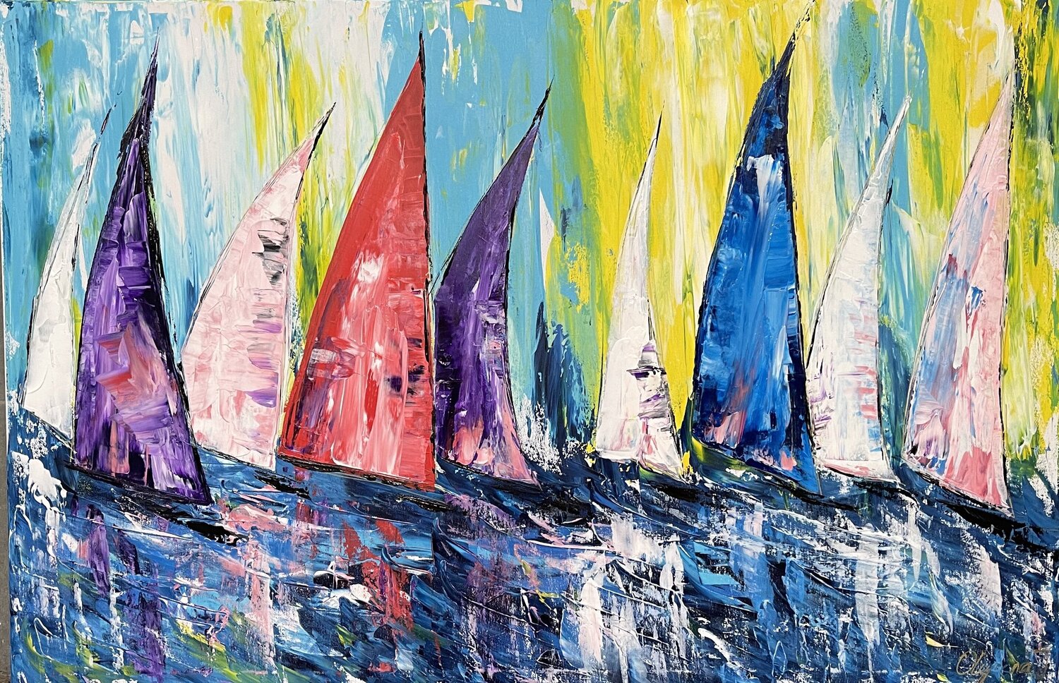 Küste Royal/ ocean view Olya Jonas Original painting for sale