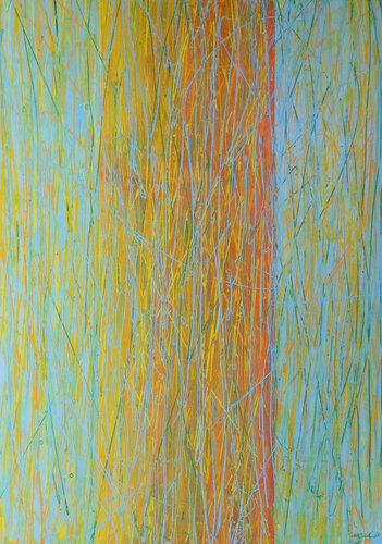 Bamboo by Nartana Thomas Holzweiler, Painting for Sale on Select