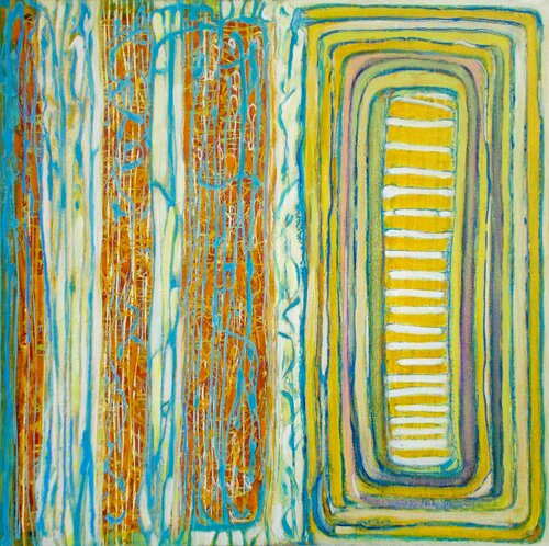 Untitled square by Nartana Thomas Holzweiler, Painting for Sale on Select
