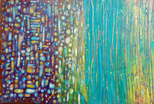hidden sun by Nartana Thomas Holzweiler, Painting for Sale on Select