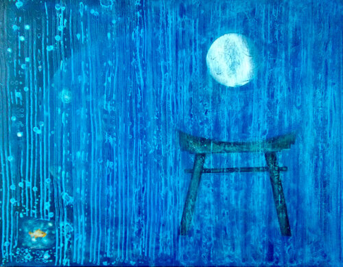 rain by Nartana Thomas Holzweiler, Painting for Sale on Select