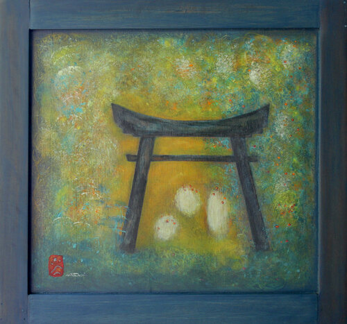 gate by Nartana Thomas Holzweiler, Painting for Sale on Select