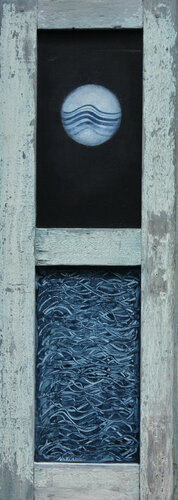 Indigo Moon by Nartana Thomas Holzweiler, Painting for Sale on Select