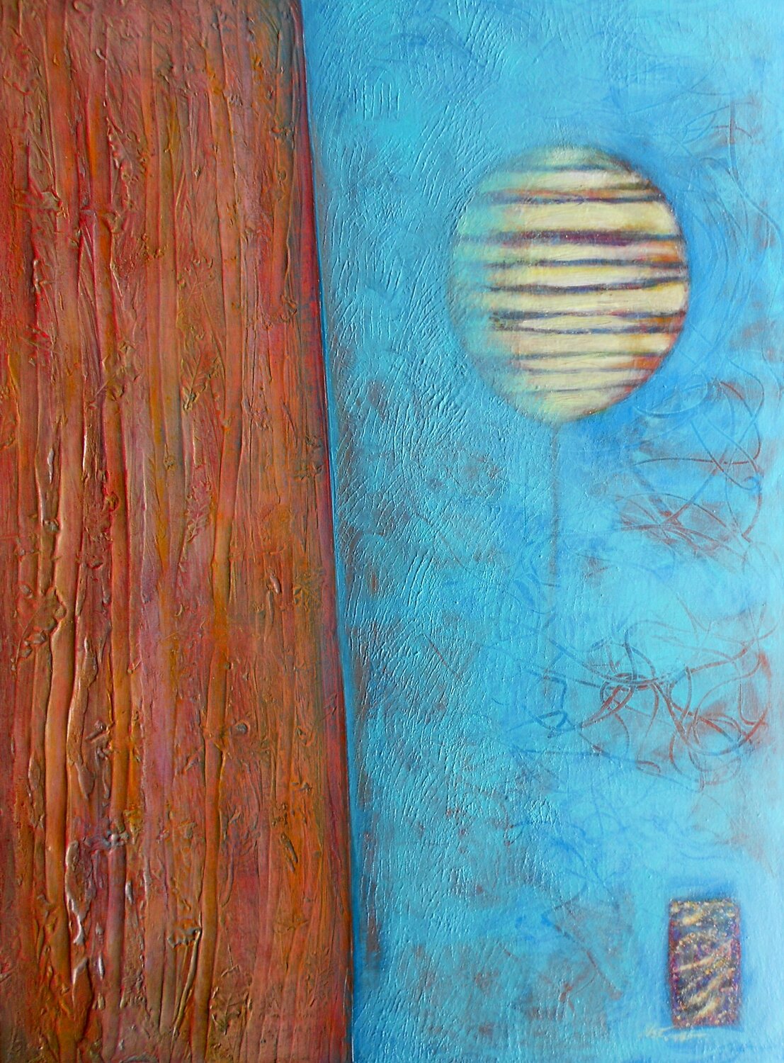 balloon Nartana Thomas Holzweiler Original painting for sale