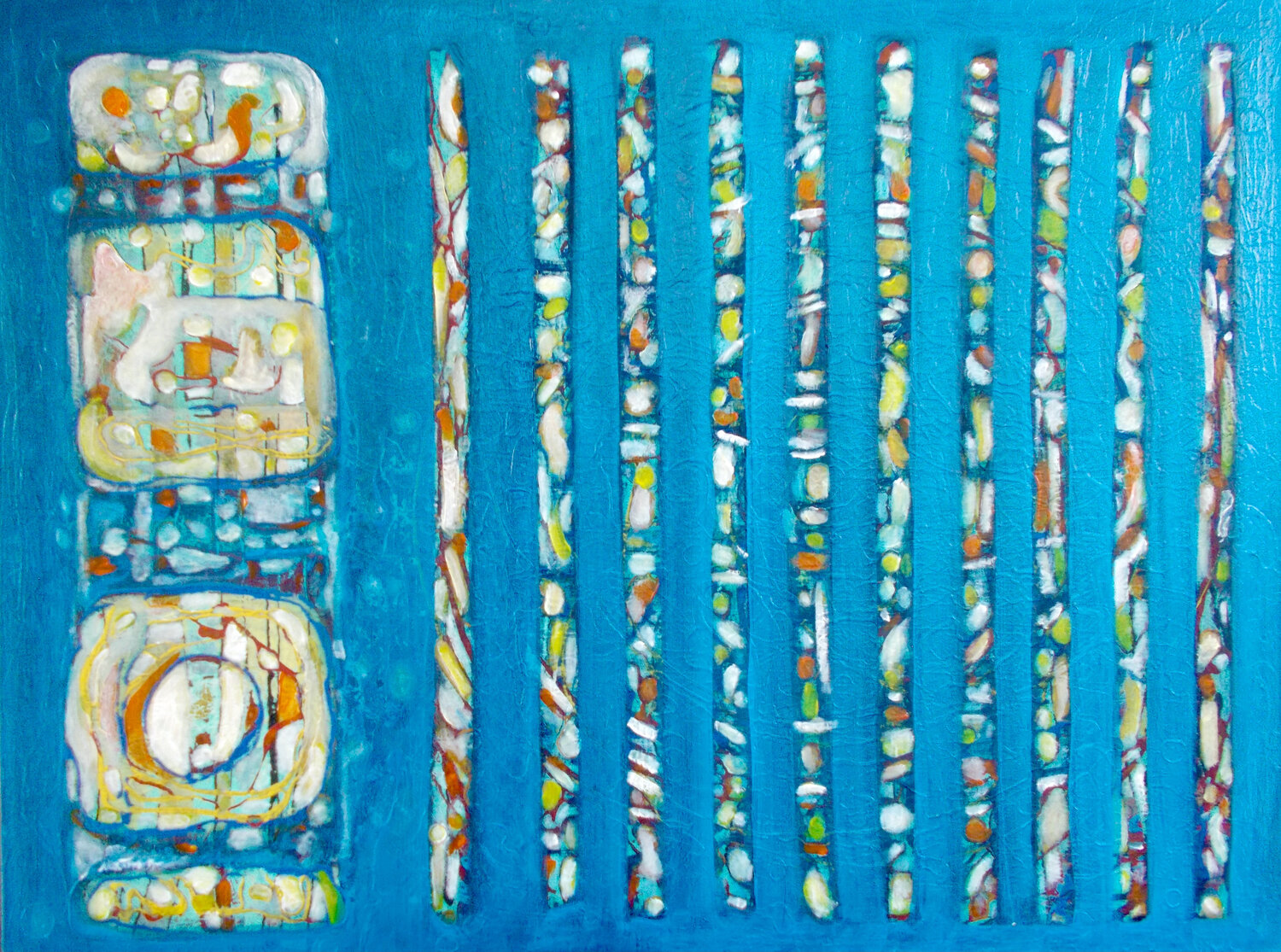 sharing the space Nartana Thomas Holzweiler Original painting for sale