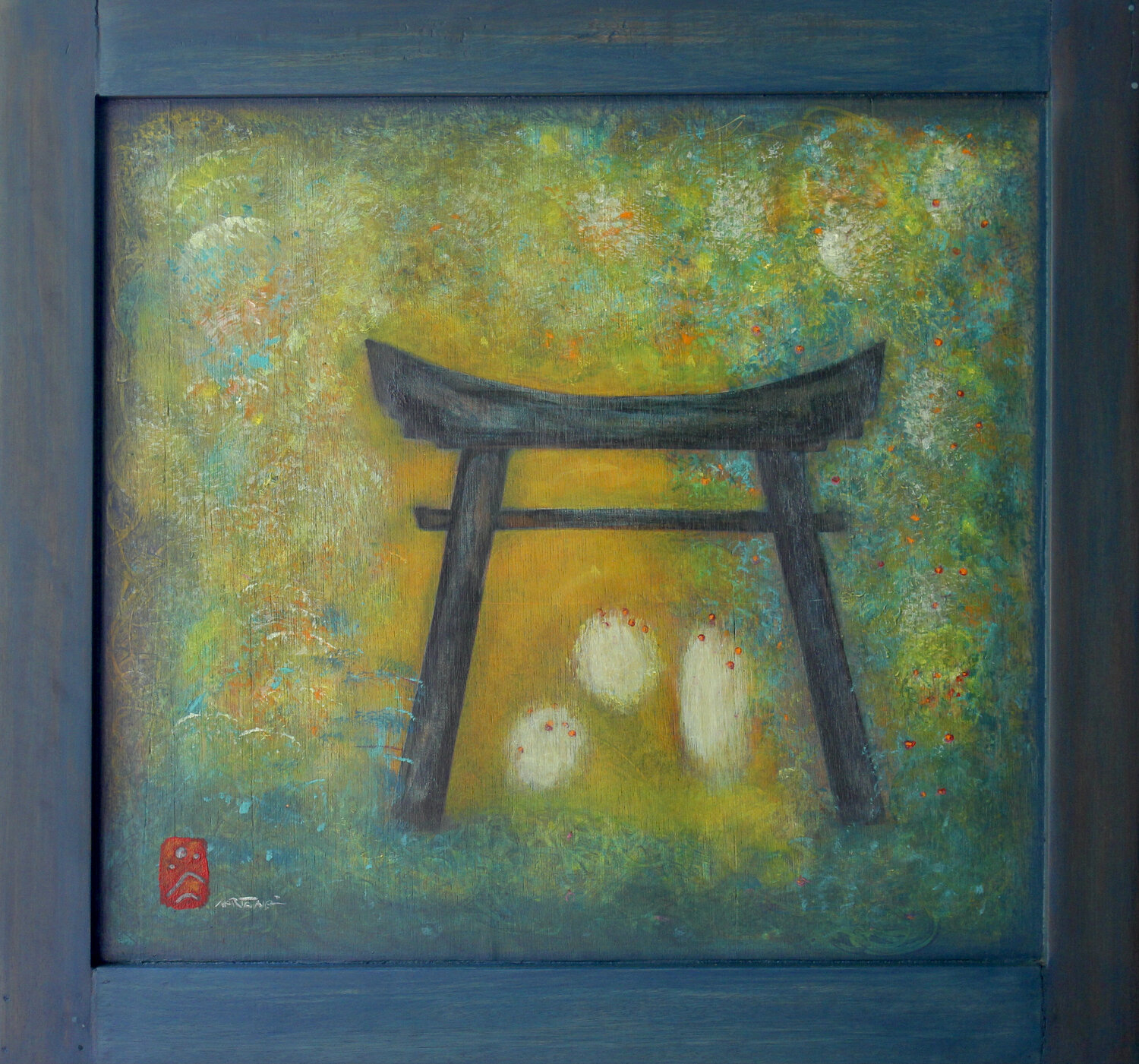gate Nartana Thomas Holzweiler Original painting for sale