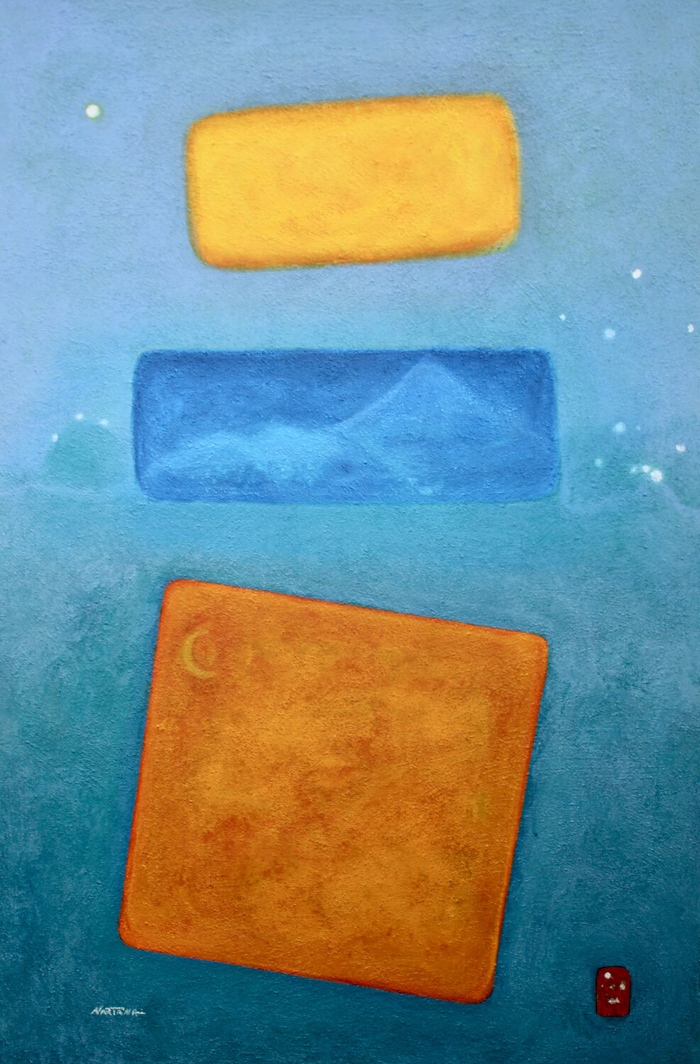AI without the A Nartana Thomas Holzweiler Original painting for sale