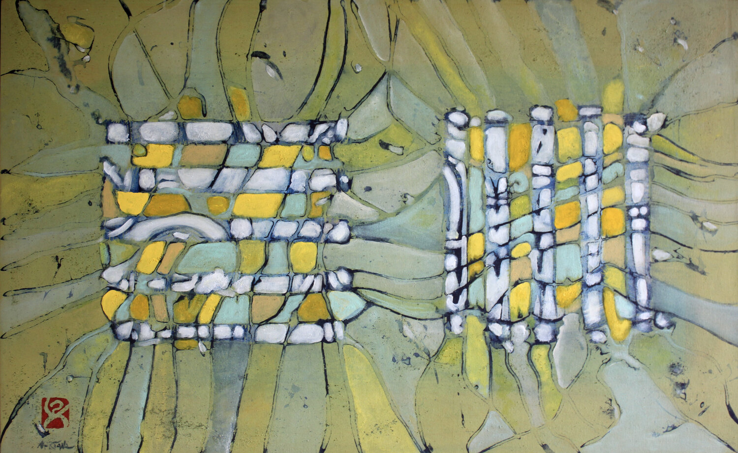 BOTH Nartana Thomas Holzweiler Original painting for sale