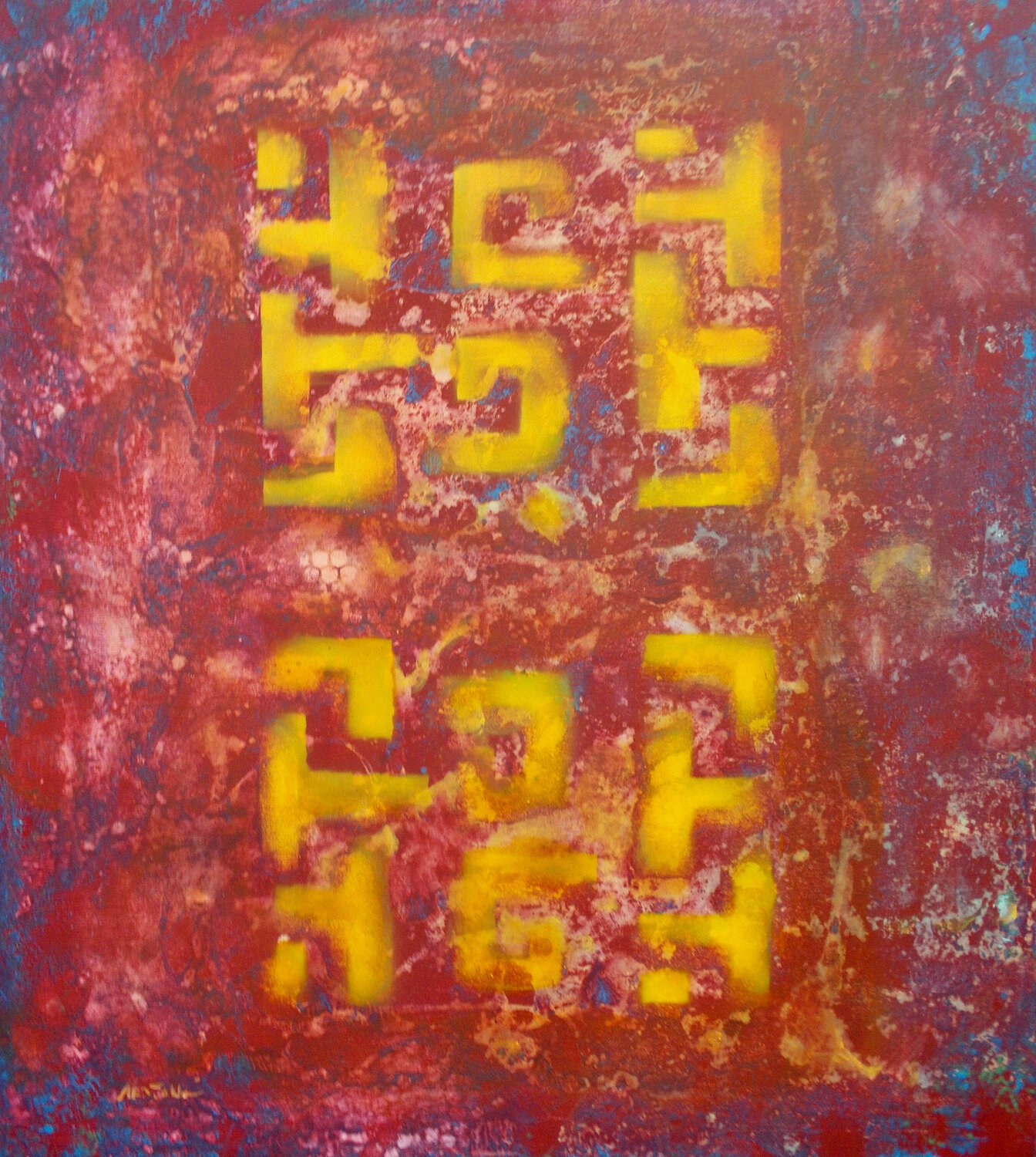 tee Nartana Thomas Holzweiler Original painting for sale