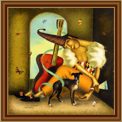 RESTING HARLEQUIN by Steven Lamb, Painting for Sale on Select