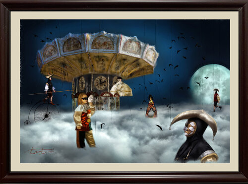 CIRQUE DE LA LUNE by Steven Lamb, Painting for Sale on Select