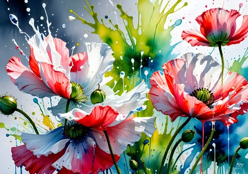 Floral fantasy by Natalia Kuruch, Painting for Sale on Select
