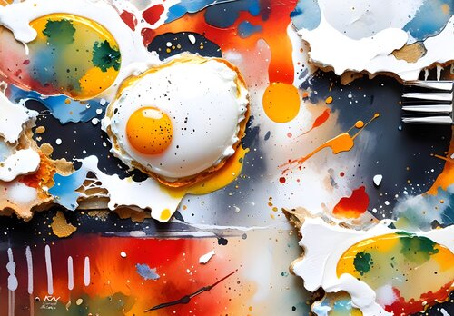 Egg Yolk Palette by Natalia Kuruch, Painting for Sale on Select