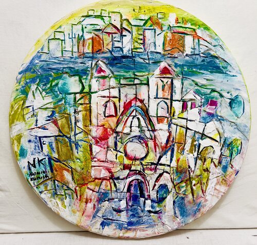 La Cathédrale Saint Jean de Lyon by Natalia Kuruch, Painting for Sale on Select