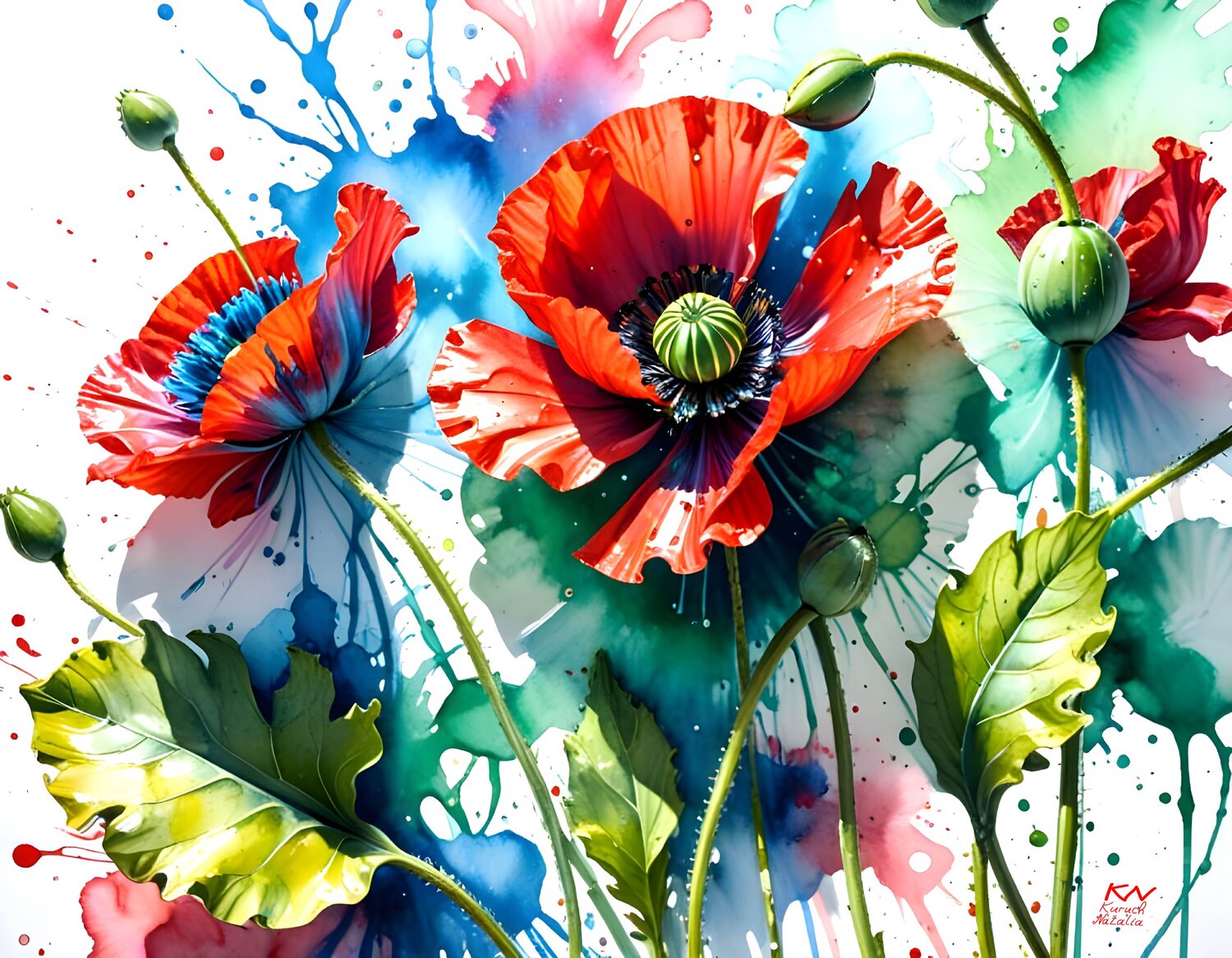 Paradise Natalia Kuruch Original painting for sale