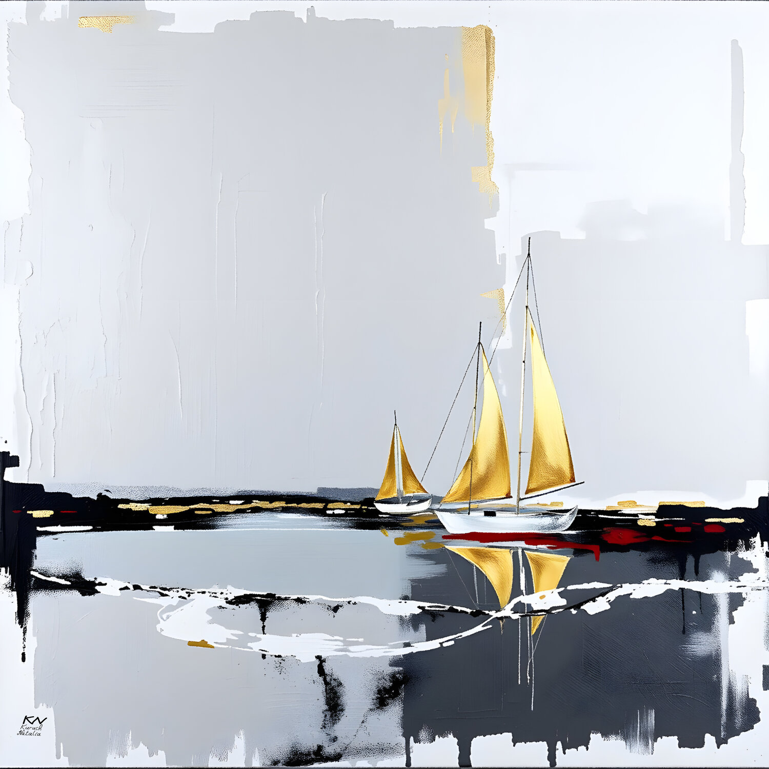 Melancholy Sea Natalia Kuruch Original painting for sale