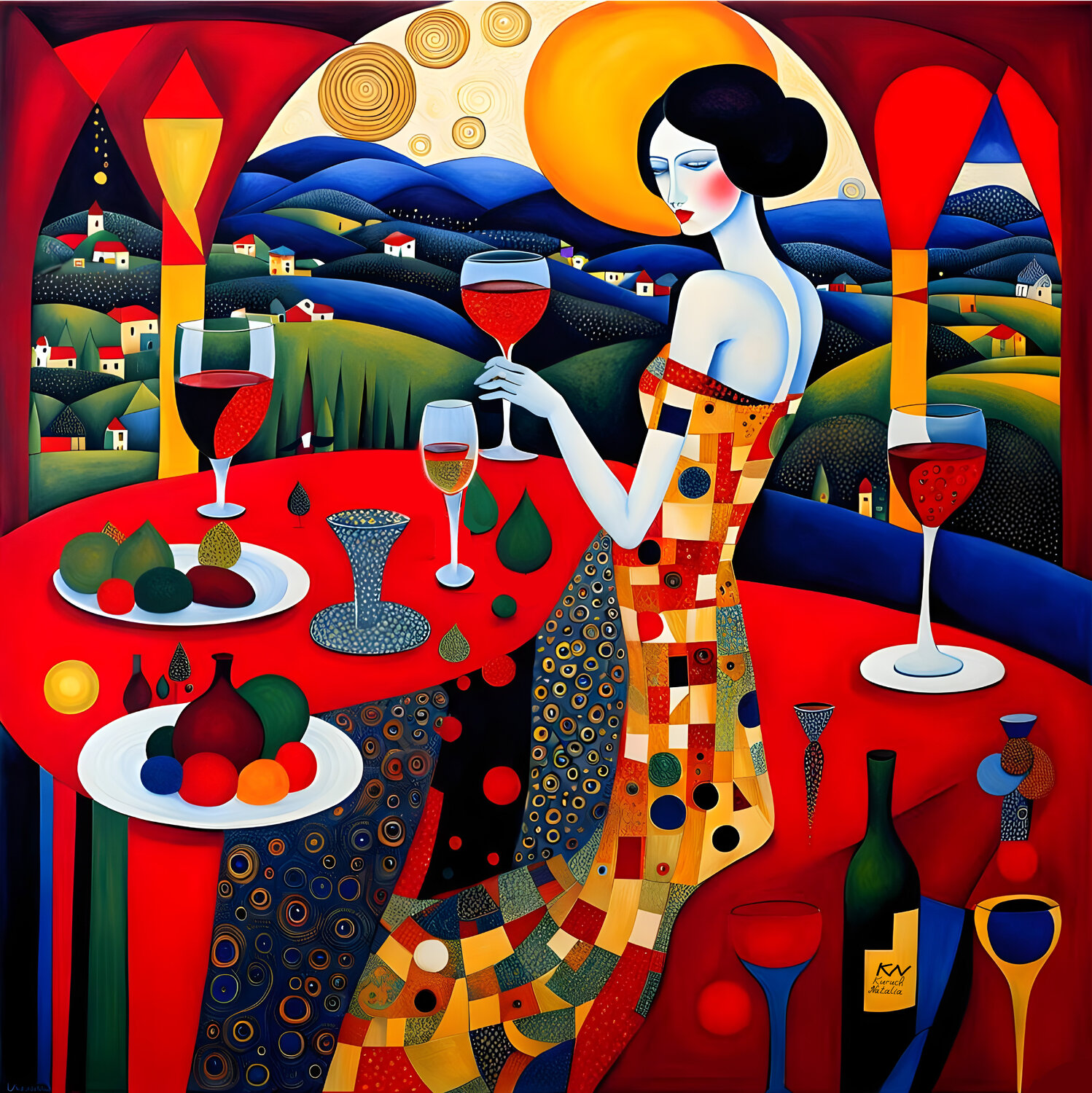 Waiting for the holiday Natalia Kuruch Original painting for sale
