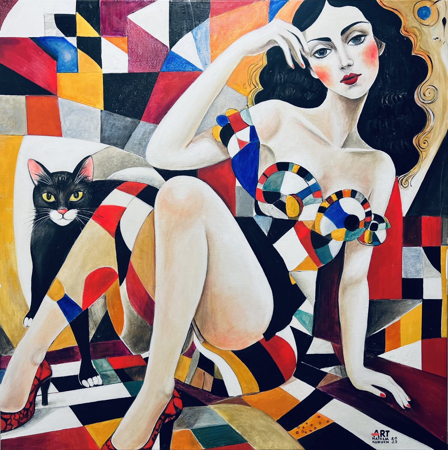 My Guardian Natalia Kuruch Original painting for sale