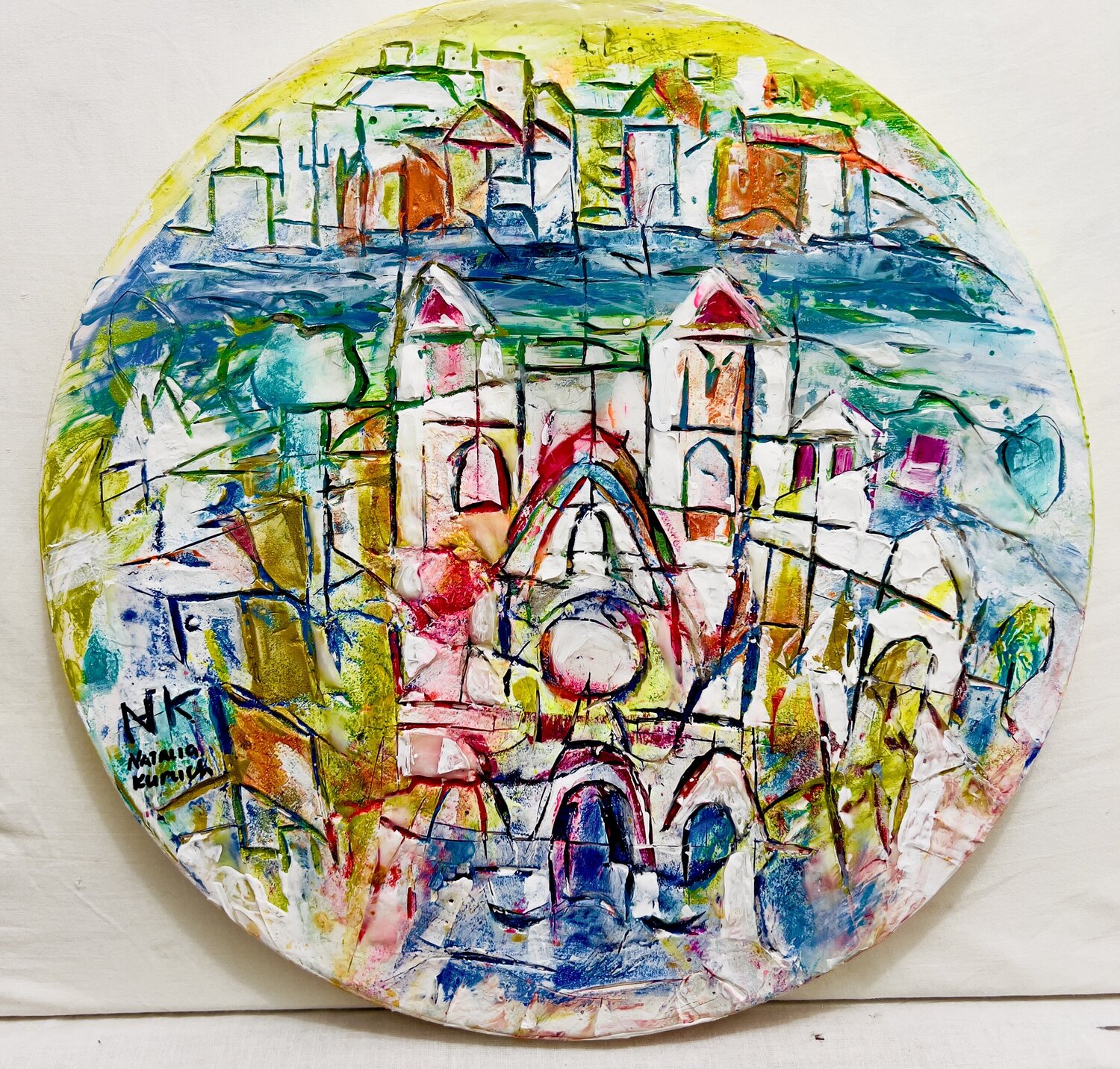 La Cathédrale Saint Jean de Lyon Natalia Kuruch Original painting for sale