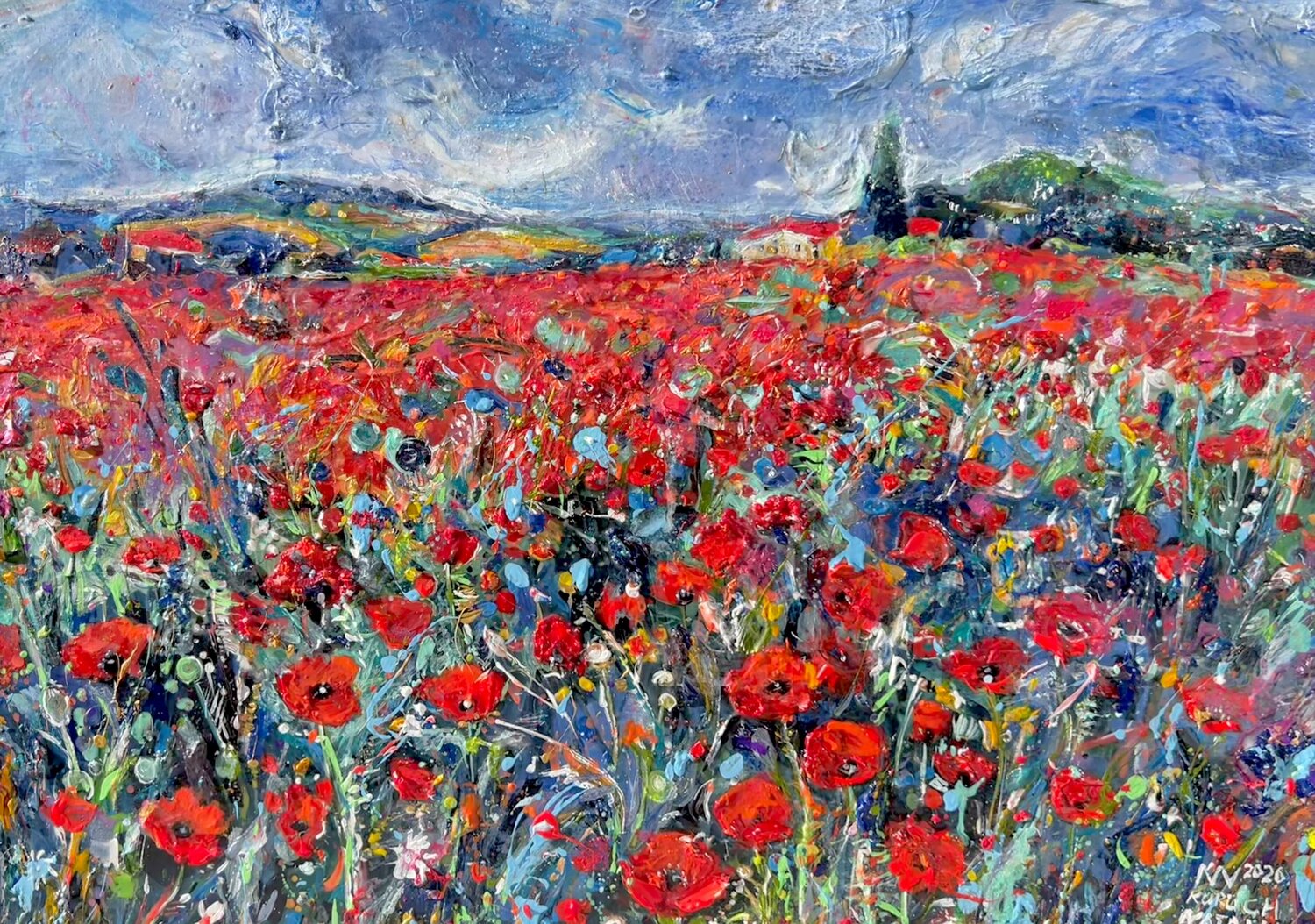 Provence in Bloom Natalia Kuruch Original painting for sale