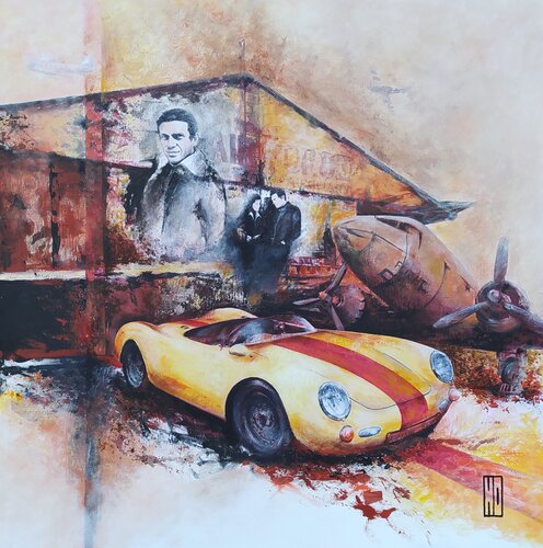 Steve on air by Hubert Ollivier, Painting for Sale on Select