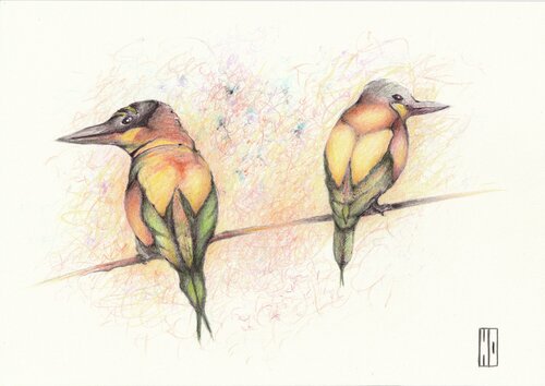 Des couleurs naturelles by Hubert Ollivier, Drawing for Sale on Select