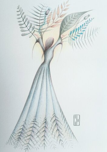 Nature humaine by Hubert Ollivier, Drawing for Sale on Select
