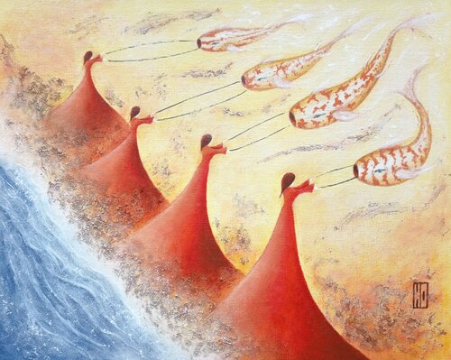 Emportés par le vent by Hubert Ollivier, Painting for Sale on Select