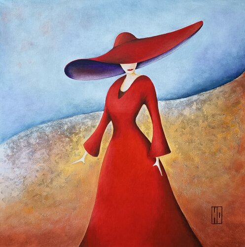 Mystérieuse by Hubert Ollivier, Painting for Sale on Select