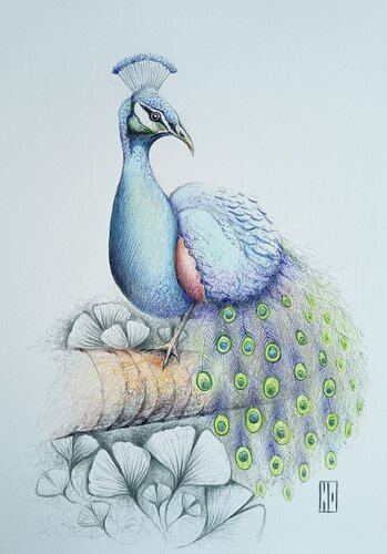 Un panache naturel by Hubert Ollivier, Drawing for Sale on Select