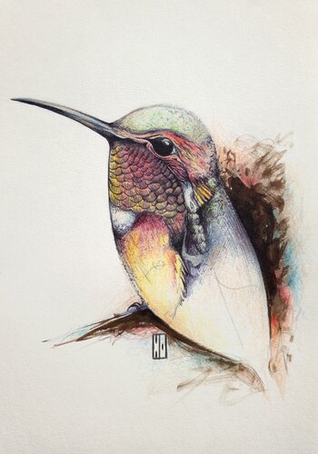 Patchwork by Hubert Ollivier, Drawing for Sale on Select